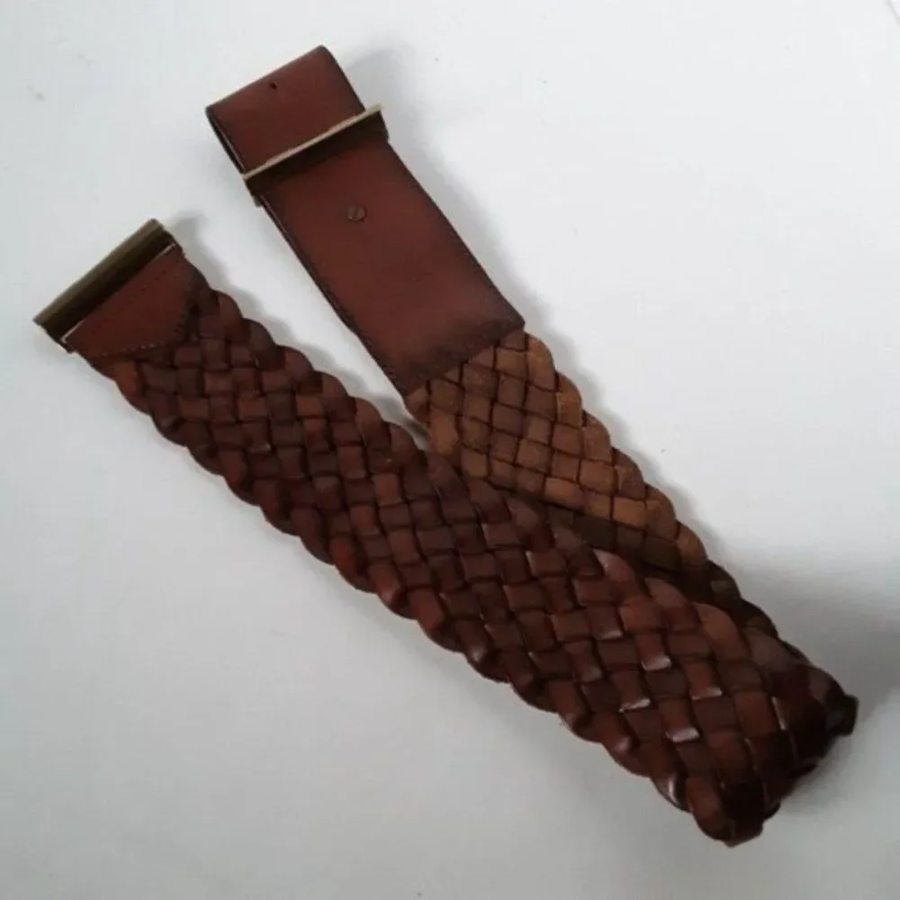Woven Leather Belt size S